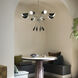 Arcus LED 45.5 inch Satin Nickel with Black Chandelier Ceiling Light